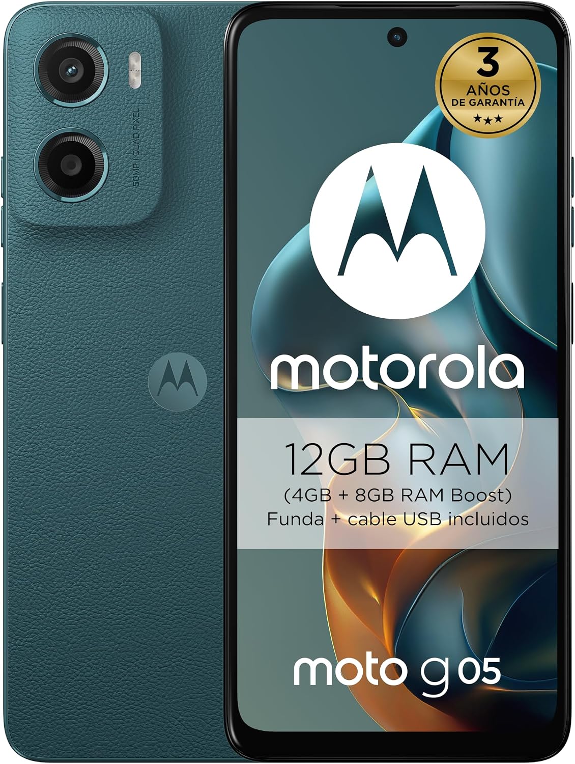 Motorola Moto G34 5G 128GB Ocean Green — 5G real por menos de 150€, con funda incluida